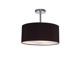 Baymont CH BL/GR Ceiling Lights Deco Semi Flush Fittings